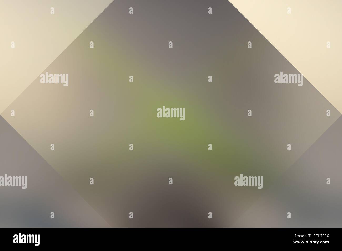 Ein raffinierter abstrakter Hintergrund mit einem weichen Farbverlauf aus Grau- und Beigetönen mit geometrischem Rautenüberzug, perfekt für moderne Designs. Stockfoto