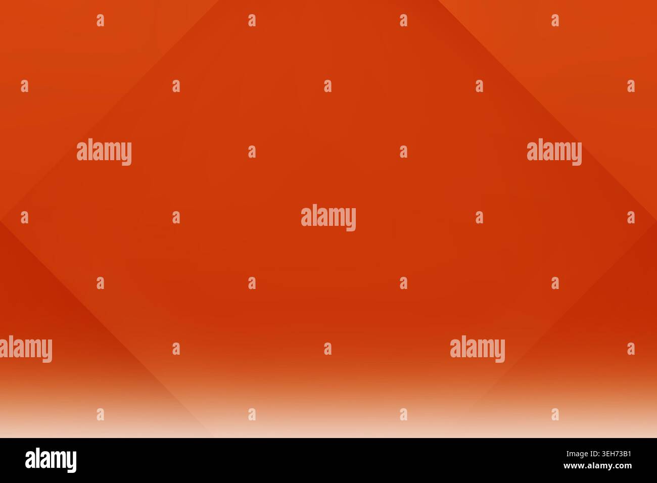 Ein leuchtender orangefarbener Hintergrund mit einem dezenten geometrischen Rautenmuster mit einem weichen Verlaufseffekt, der eine moderne und professionelle Ästhetik schafft. Stockfoto
