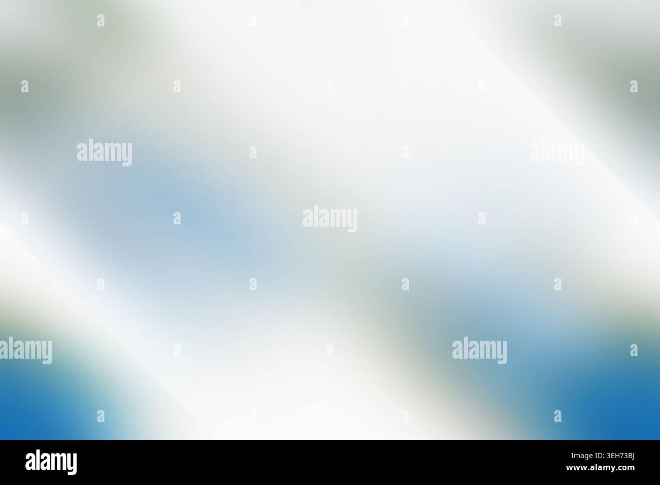 Ein klarer abstrakter Hintergrund mit einem weichen Übergang von weiß zu Blau und einer dezenten, geometrischen Überlagerung in Rautenform für einen modernen Look. Stockfoto