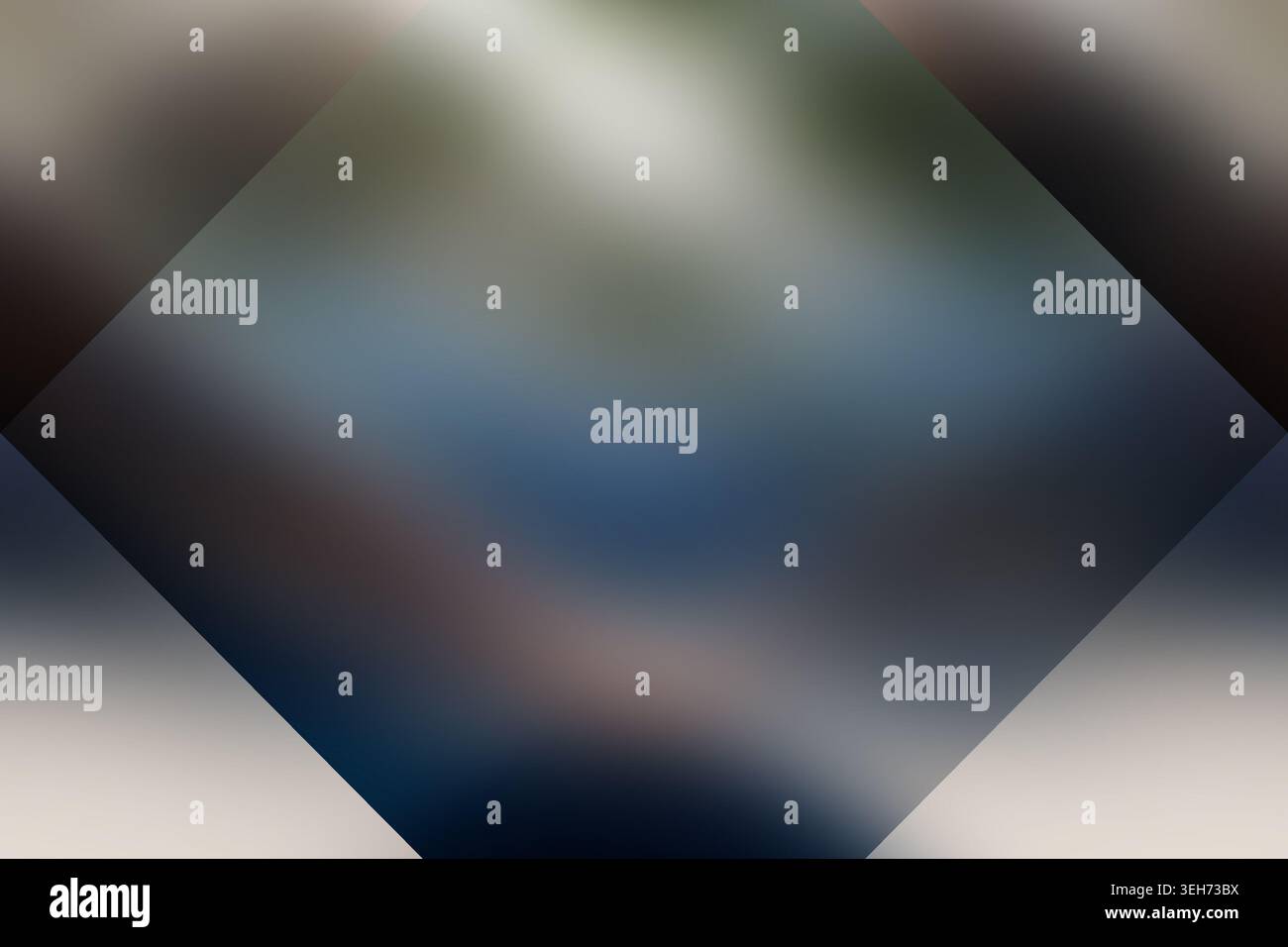 Ein glatter, abstrakter Hintergrund mit weichen, unscharfen Verläufen in Blau-, Grau- und Weißtönen, die eine moderne und klare Ästhetik schaffen. Stockfoto