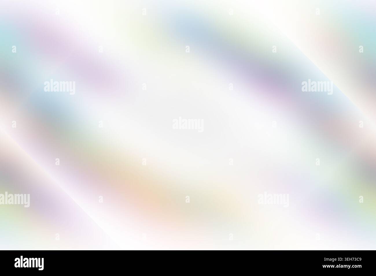 Ein glatter, abstrakter Hintergrund mit weichen, unscharfen Regenbogenverläufen mit einem hellen, ätherischen Lichteffekt, der eine moderne Ästhetik schafft. Stockfoto