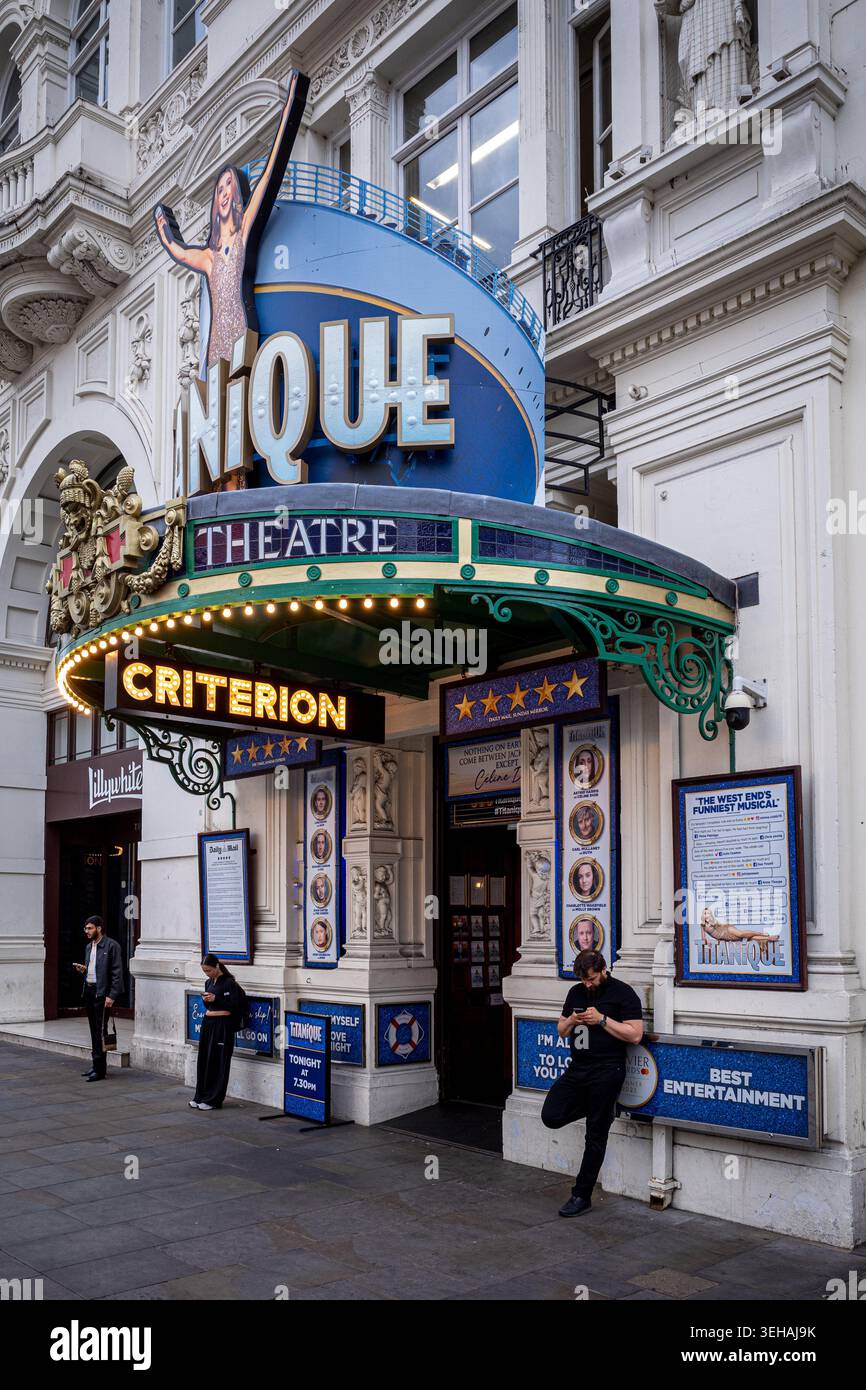 Criterion Theatre London. Das Criterion Theatre am Piccadilly Circus in London ist ein West End Theatre, das 1874 eröffnet wurde. Architekt Thomas Verity, Grade II*-gelistet Stockfoto