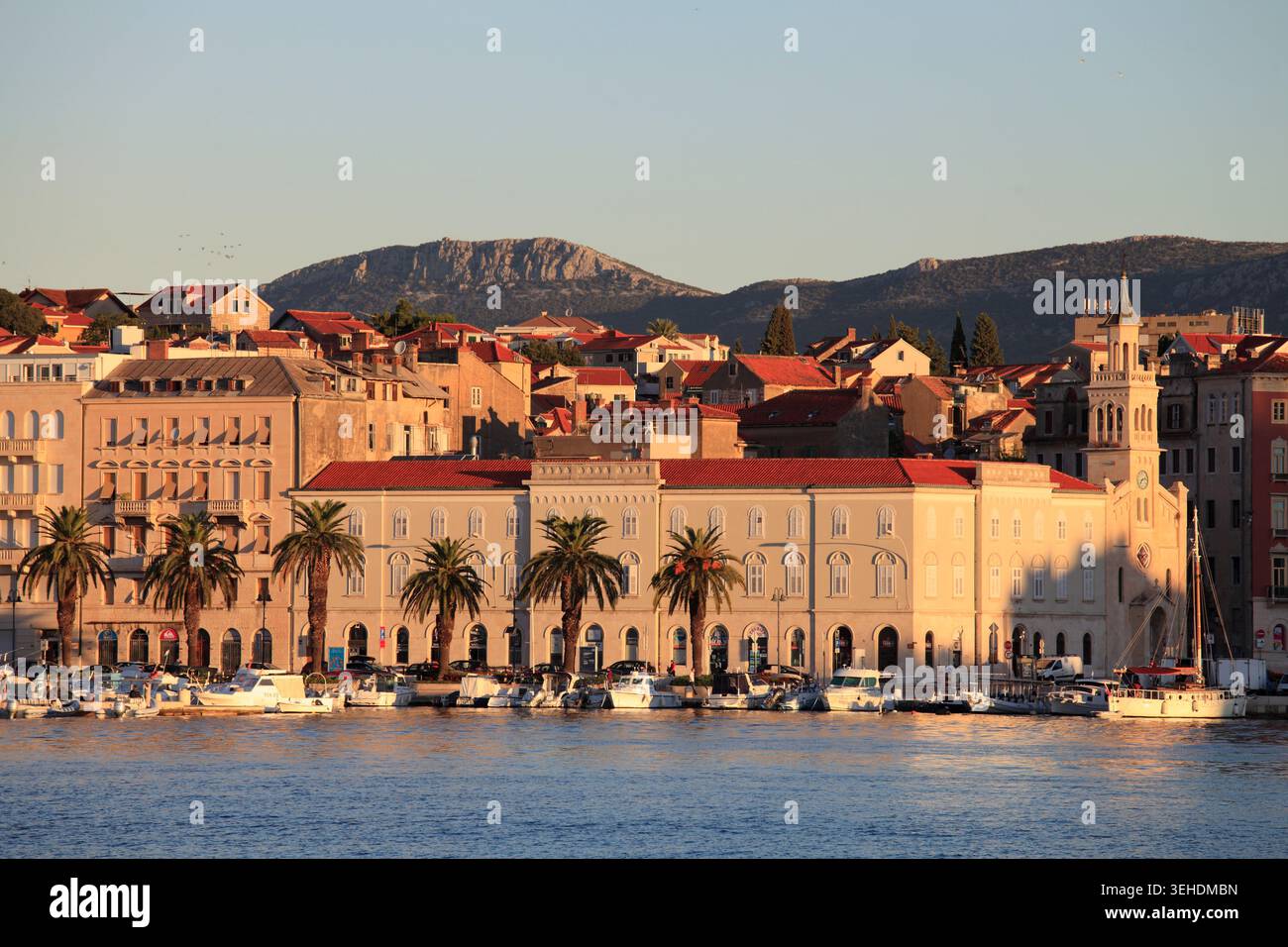 Kroatien, Split, Skyline, Gesamtansicht, Stockfoto