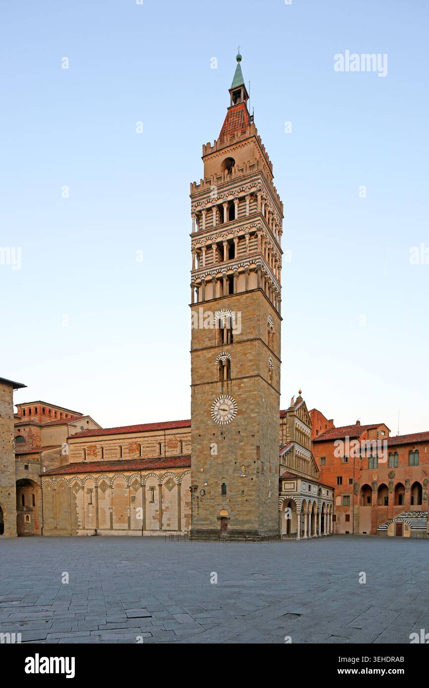 Piazza Duomo, Pistoia, Toskana, Italien Stockfoto