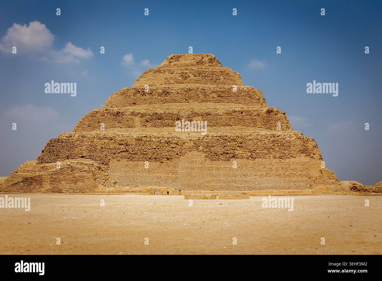 Die Pyramide von Djoser (Stufenpyramide von Djoser, Stufenpyramide von Horus Neterikhet) in Sakkara Nekropolis, Ägypten. Stockfoto