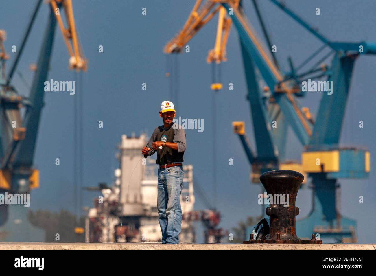 Leute bei Veracruz Malecón. Mexiko Stockfoto
