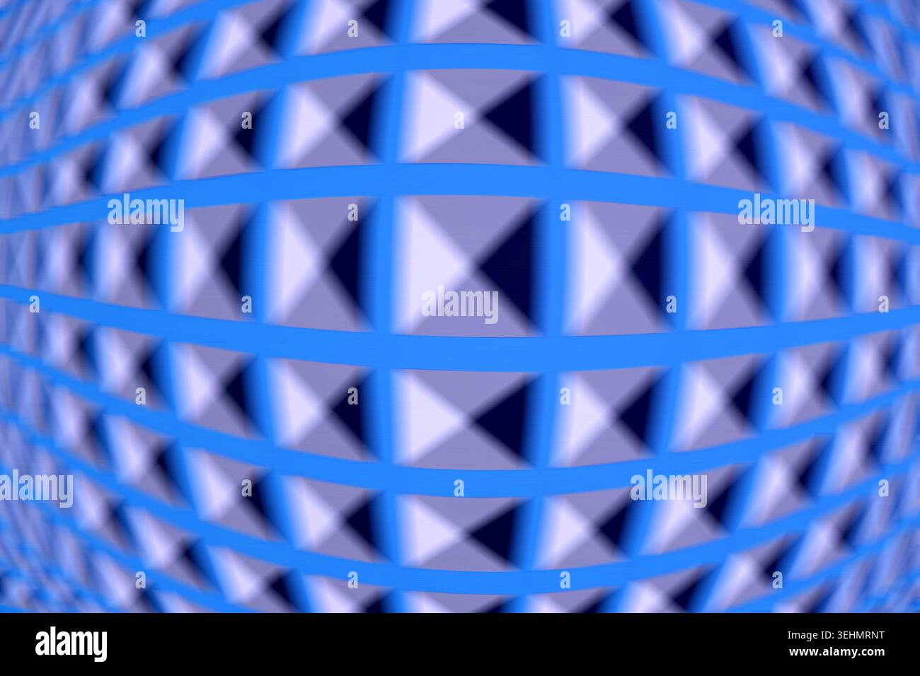 Ein lebendiger Hintergrund mit einem mehrfarbigen abstrakten geometrischen Muster mit sich schneidenden Linien und Formen. Das dynamische, künstlerische Design ist beides Stockfoto