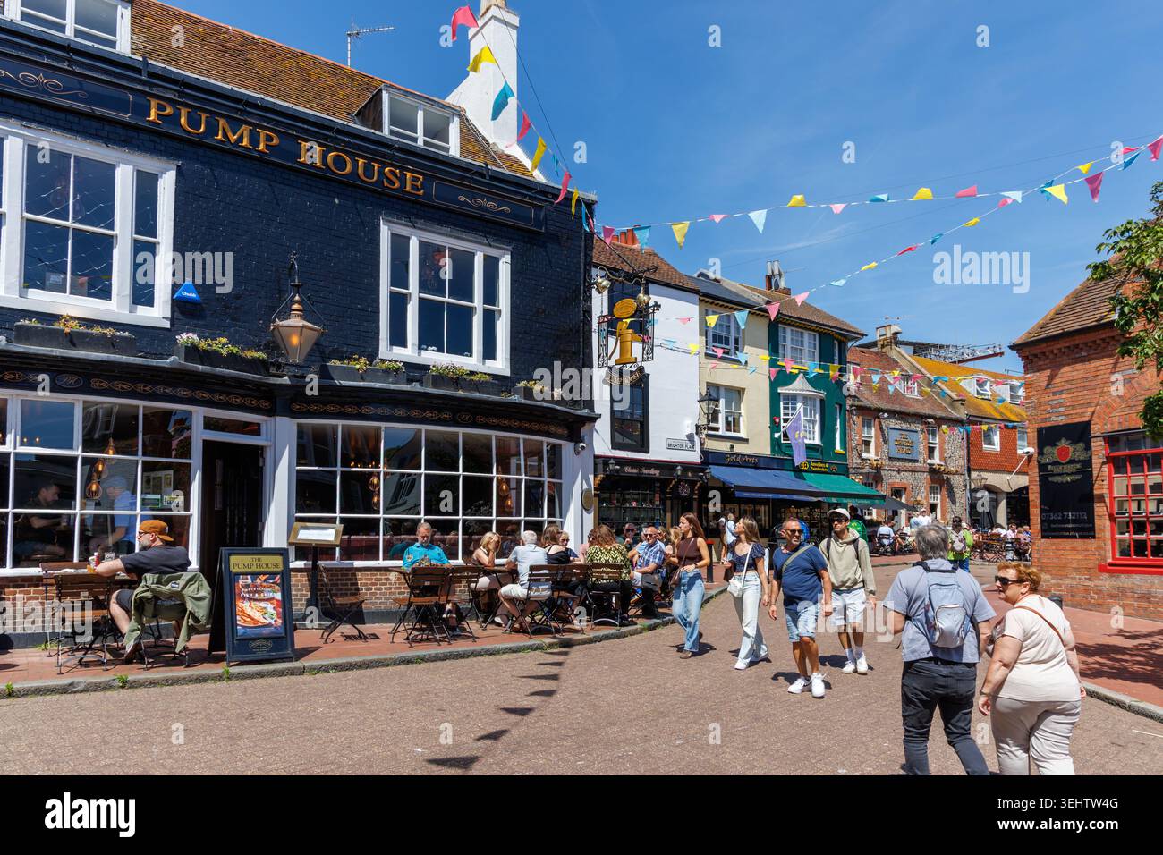 The Pump House Pub in The Lanes Area in Brighton, East Sussex, Großbritannien Stockfoto