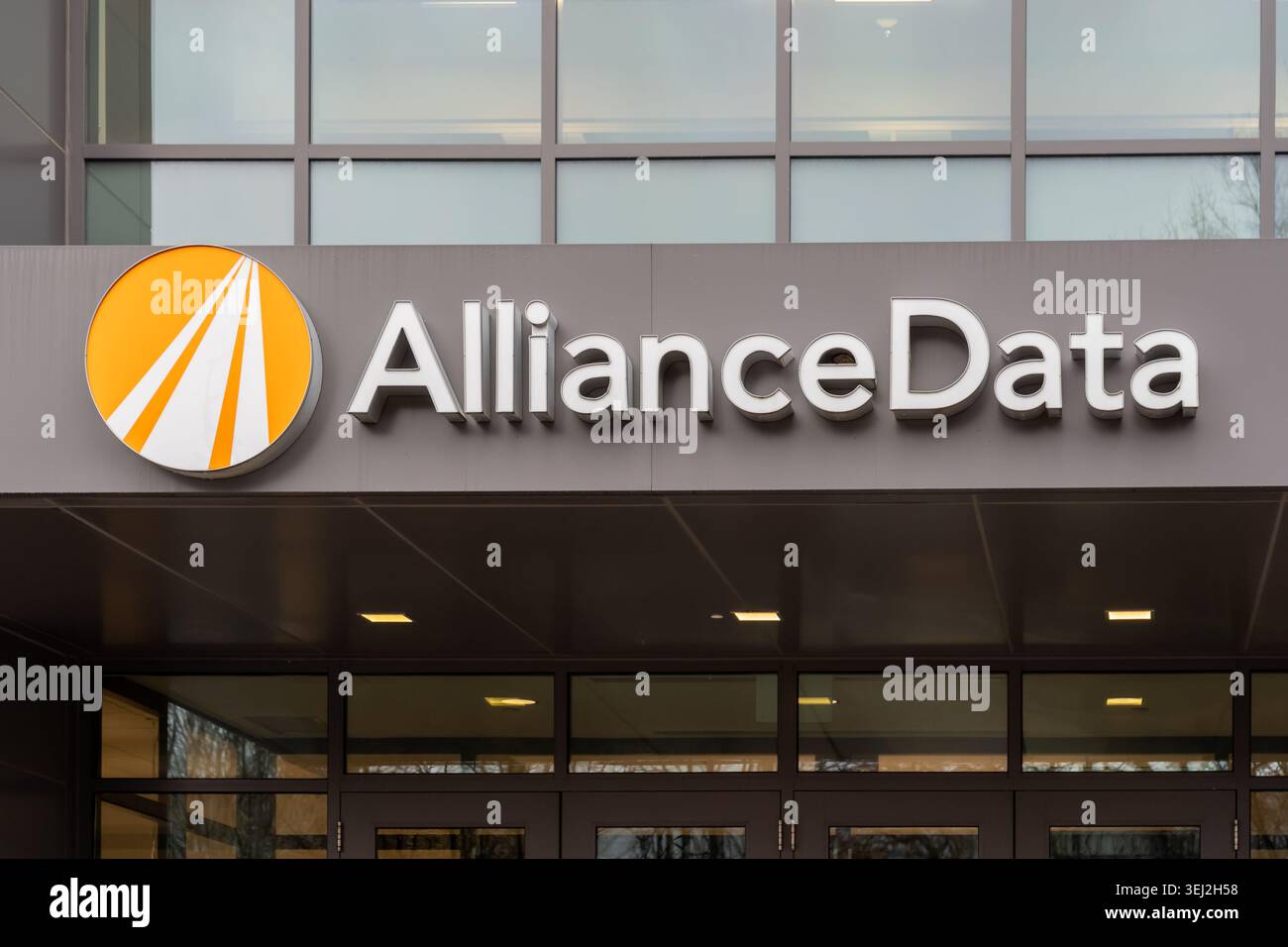 Der Firmencampus für Alliance Data on Loyalty Circle in Columbus, Ohio, USA. Stockfoto