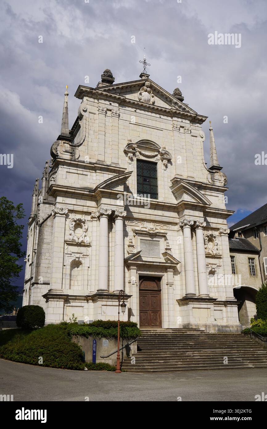 La Sainte-Chapelle, Kapelle mit bewölktem Himmel, Chambéry, Frankreich Stockfoto