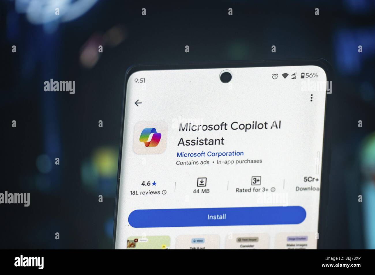 Dhaka, Bangladesch 26. Dezember 2025: Nahaufnahme von Copilot KI von Microsoft in Windows 11. Kopieren Sie einen KI-Assistenten von Microsoft, um seine KI besser zu integrieren Stockfoto