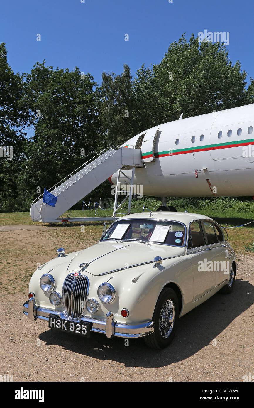 Jaguar Mk2 3,4 (1961), Best of British Day, Brooklands Museum, Weybridge, Surrey, England, Großbritannien, Europa Stockfoto