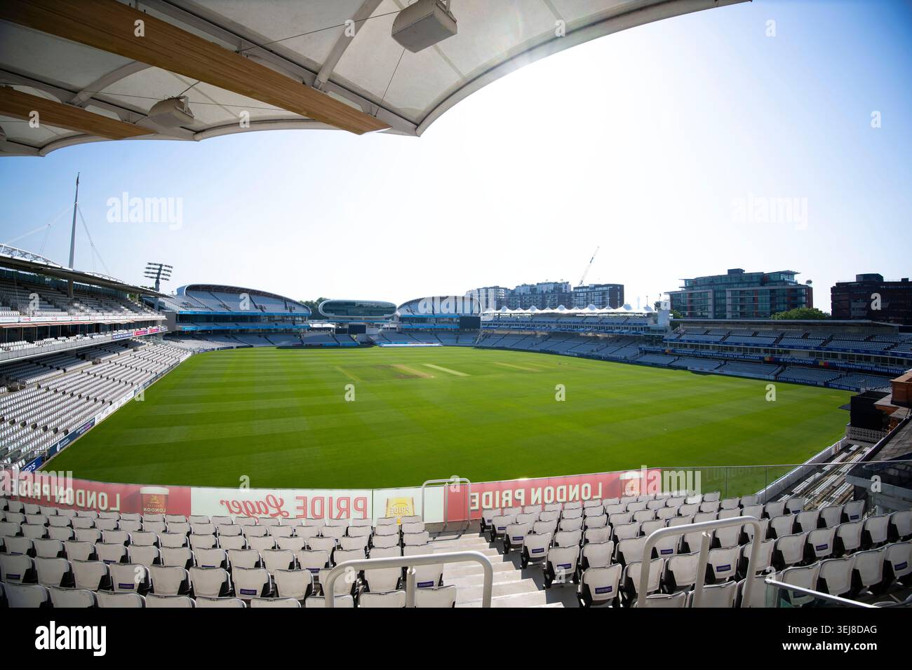 GV's of Lords Cricket Ground Stadium Stockfoto