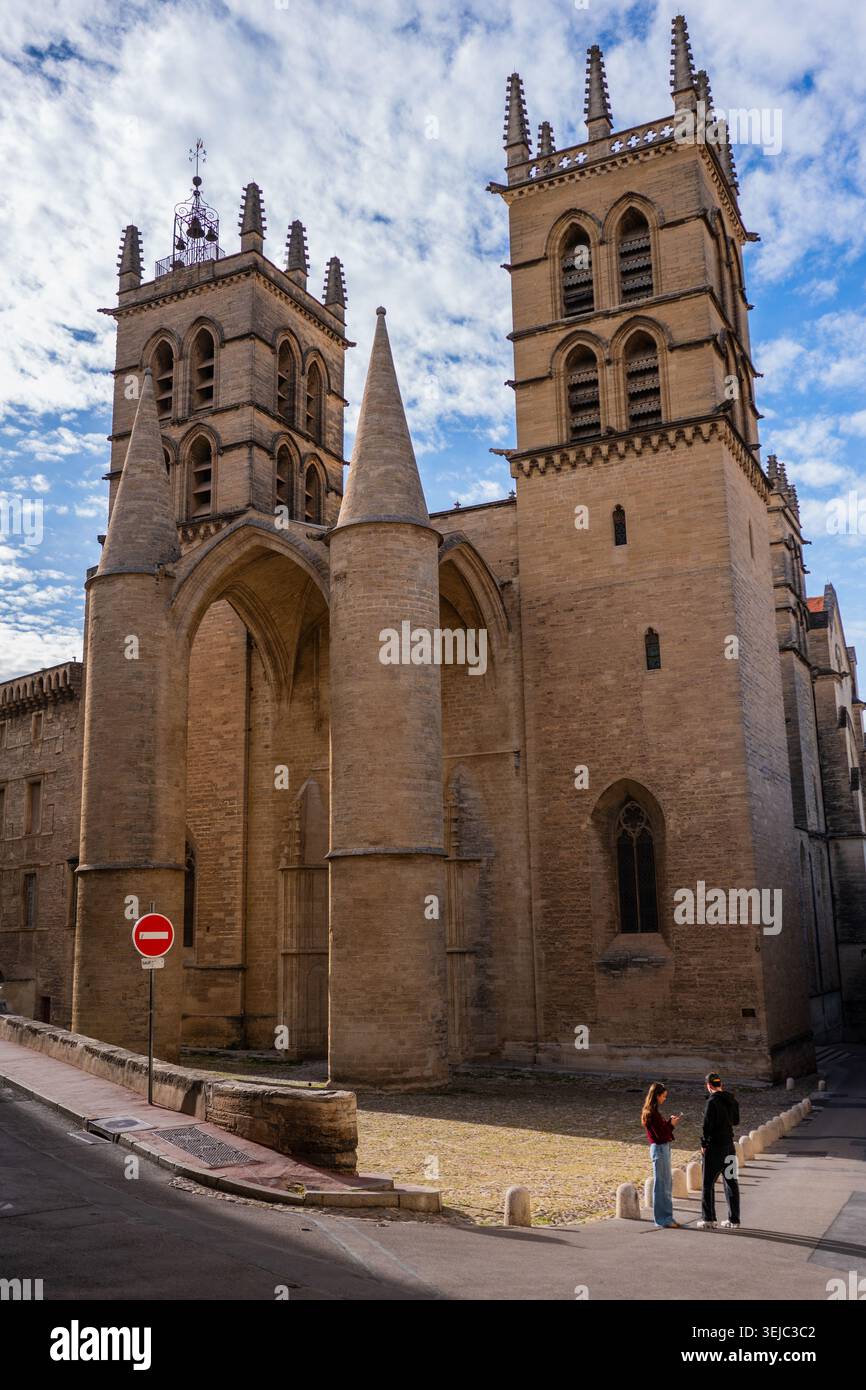 Kathedrale St. Peter in Montpellier, Frankreich Stockfoto