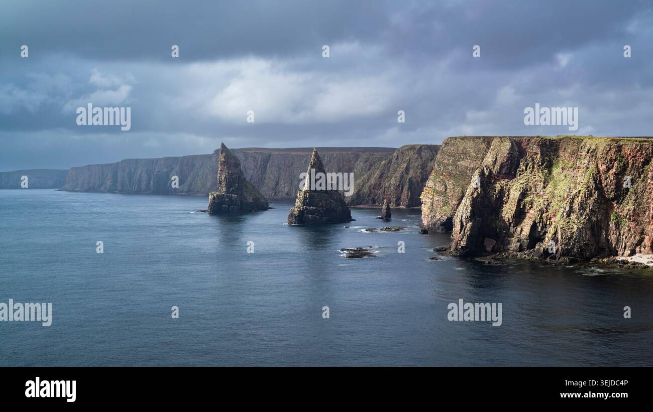 NC500 Duncansby Head & Stacks Stockfoto