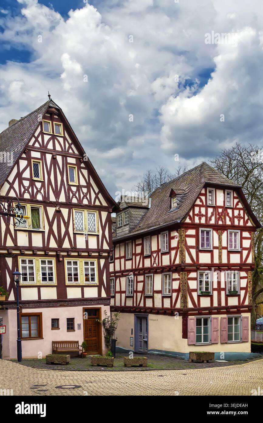 Straße in Limburg, Deutschland Stockfoto