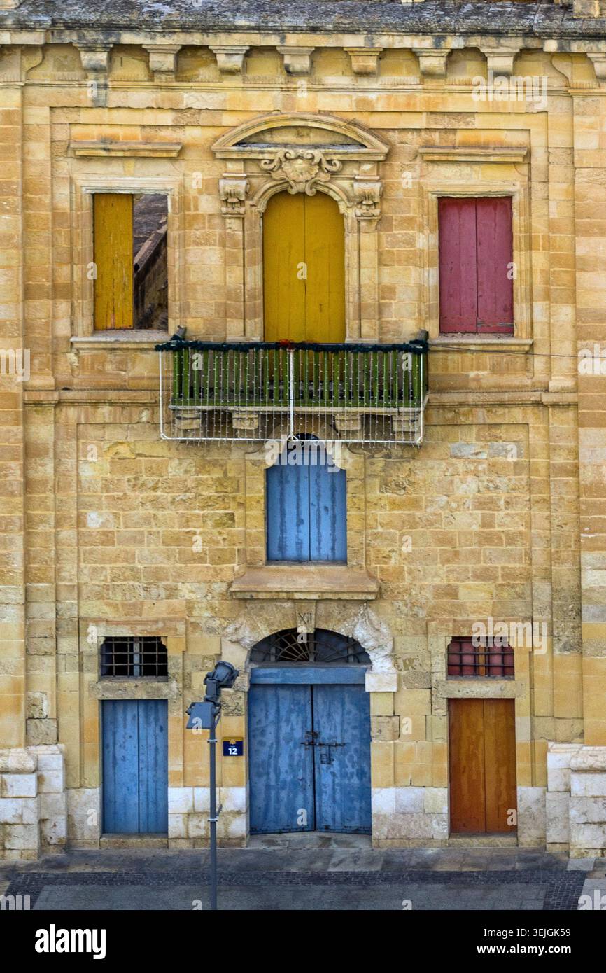 Malta - Valletta, Valletta Waterfront Stockfoto