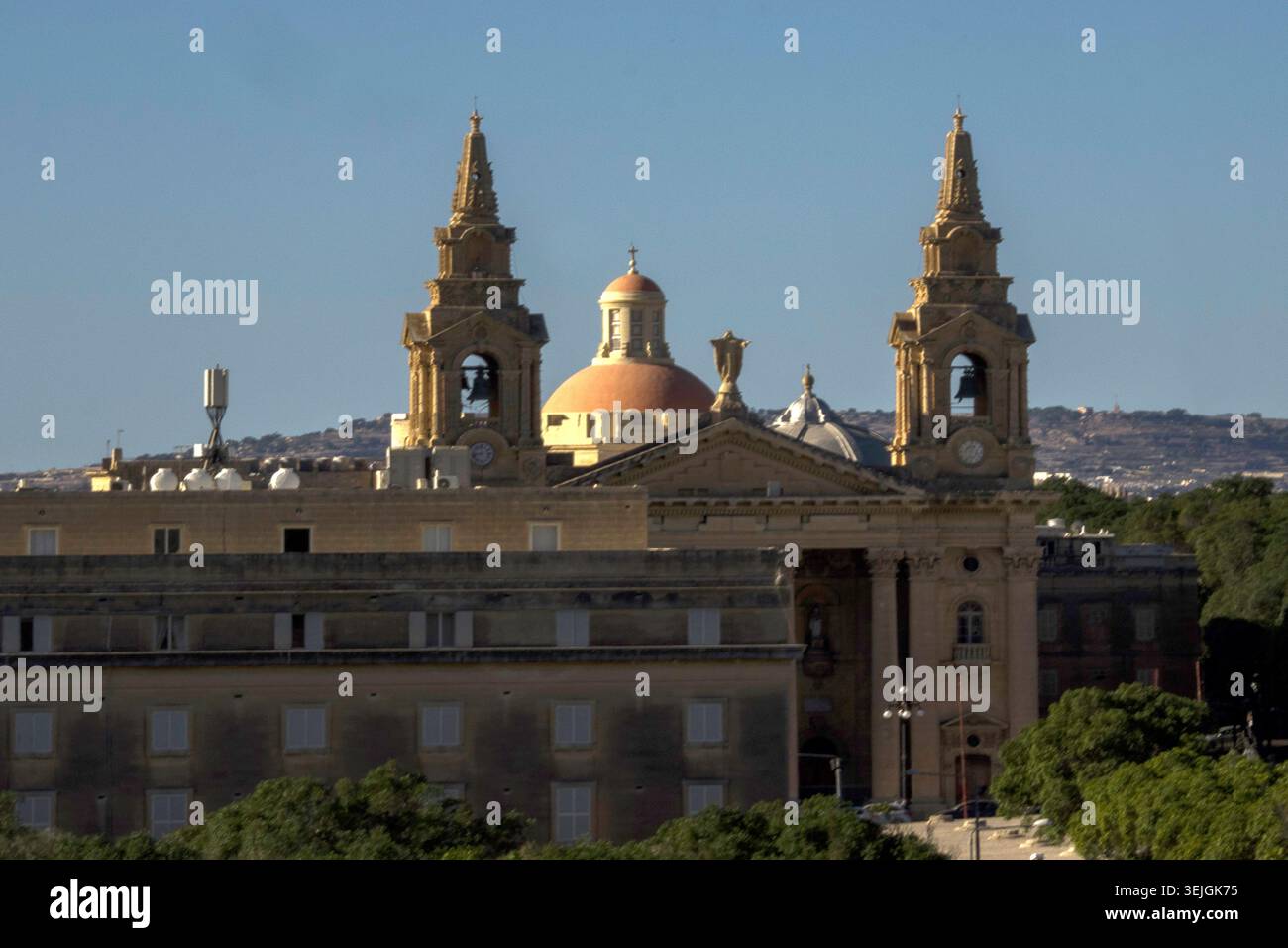 Malta - Valletta, Kirche St. Publius Stockfoto