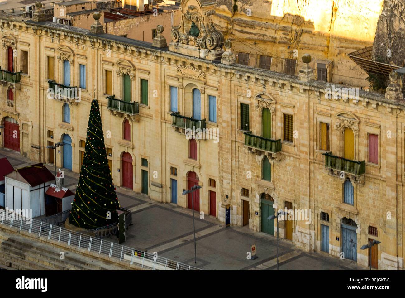 Malta - Valletta, Valletta Waterfront Stockfoto