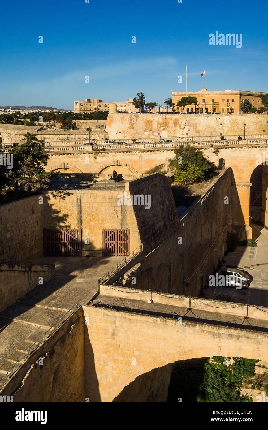 Malta - Valletta, Altstadt Stockfoto