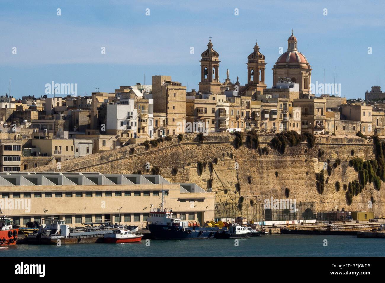 Malta - Valletta, Halbinsel Senglea Stockfoto