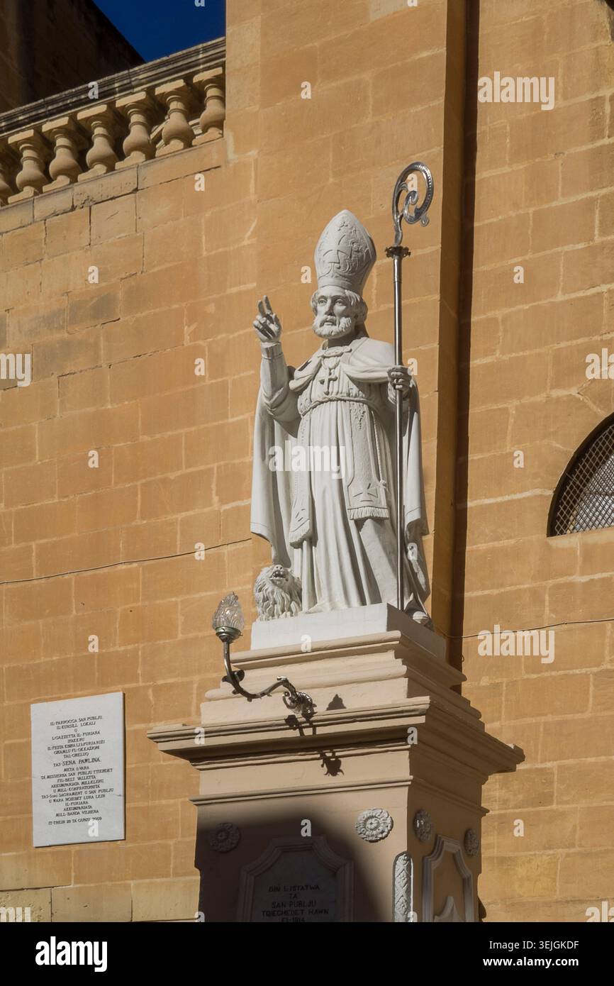 Malta - Valletta, Kirche St. Publius Stockfoto