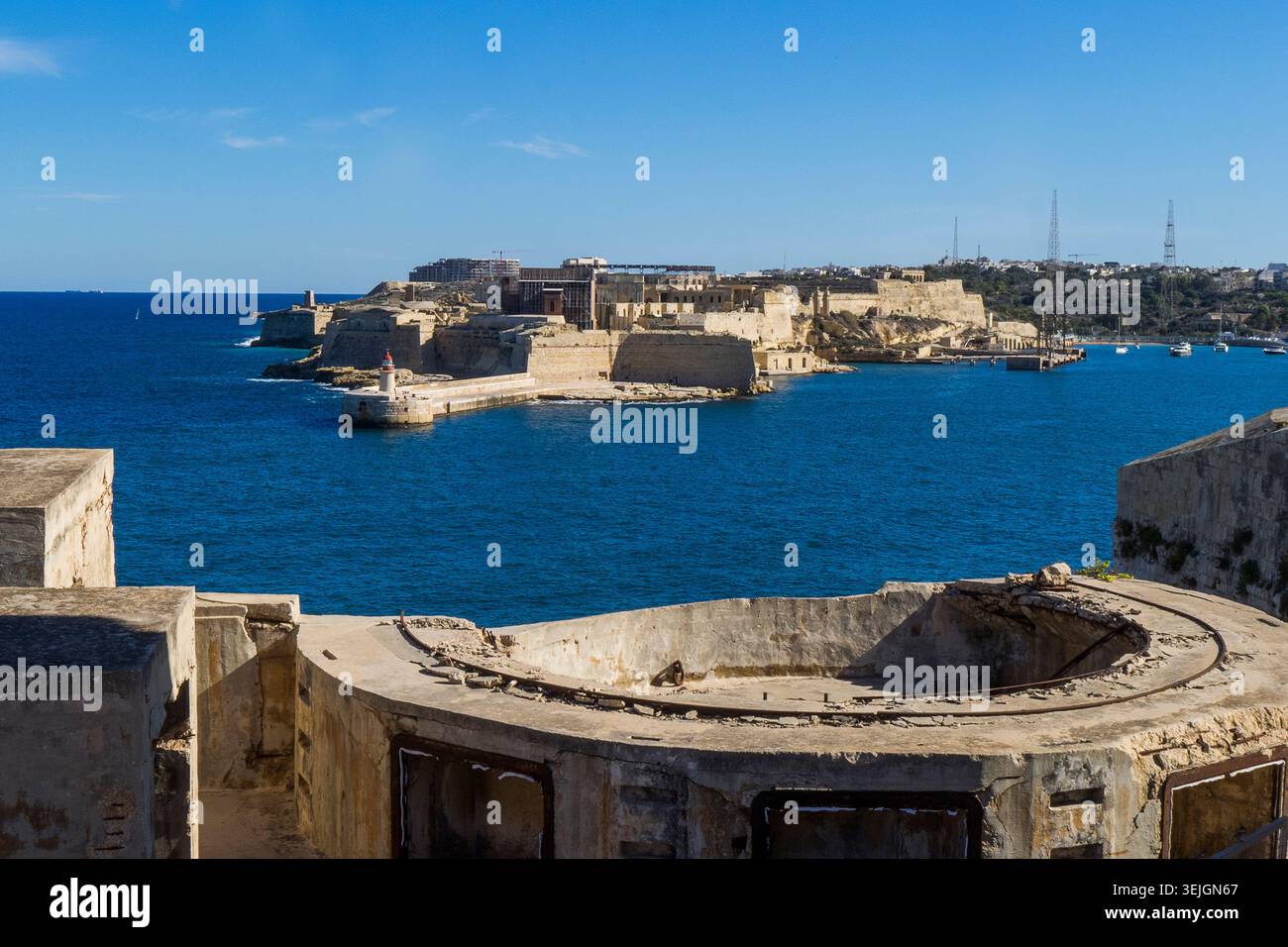 Malta - Valletta, Fort Ricasoli Stockfoto