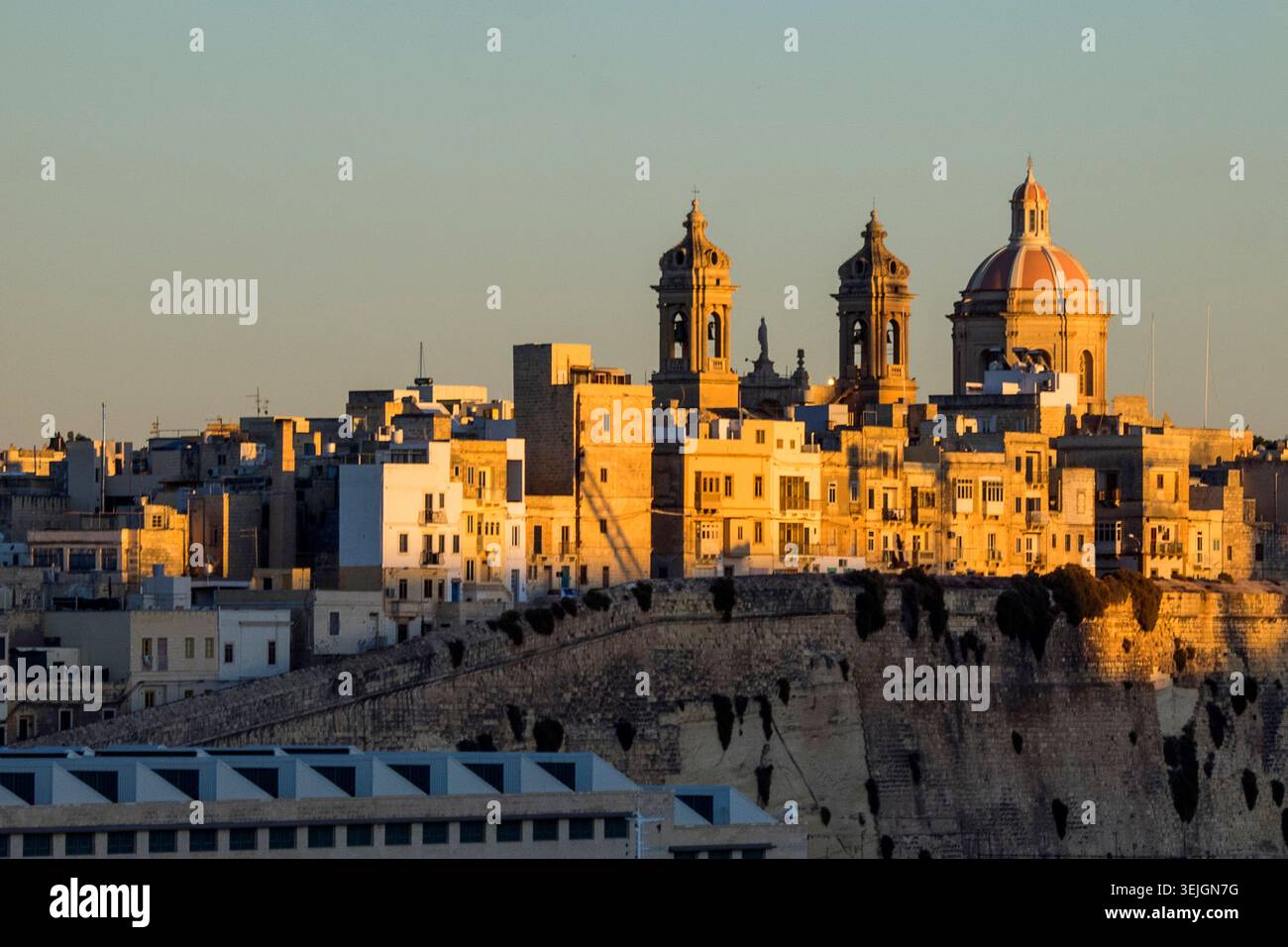 Malta - Valletta, Halbinsel Senglea Stockfoto