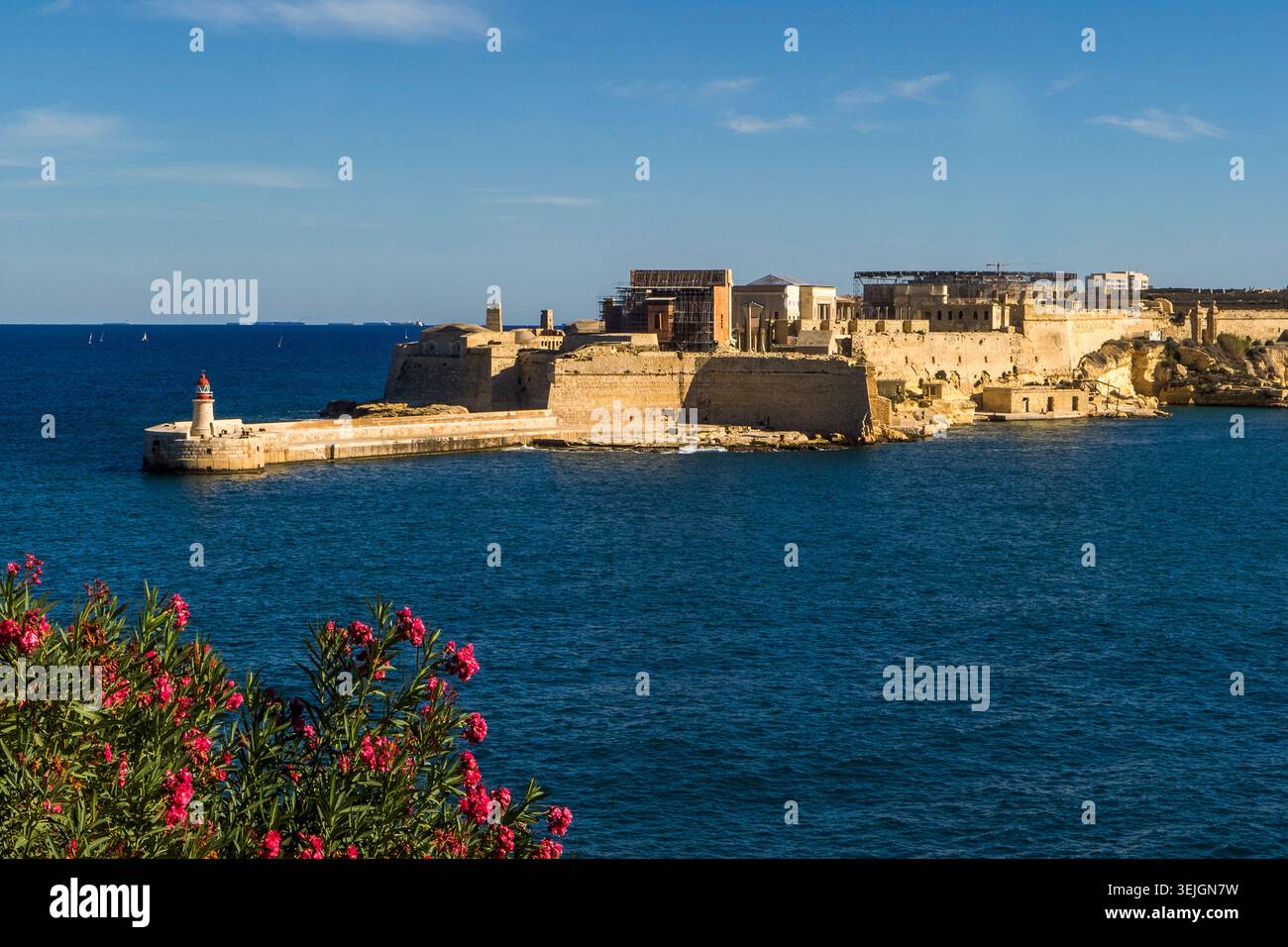 Malta - Valletta, Fort Ricasoli Stockfoto