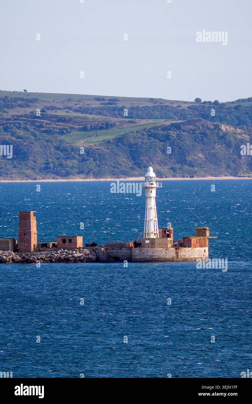Vereinigtes Königreich - Isle of Portland, Breakwater Fort im County Dorset Stockfoto