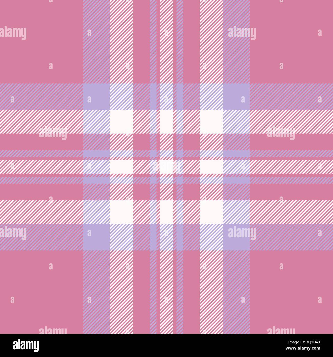Nahtloses Karomuster mit Gänsemuster und Schottenmuster mit Golfstruktur. Hut karierter Vektor Textil Hintergrund in rosa und hellen Farben Palette. Stock Vektor