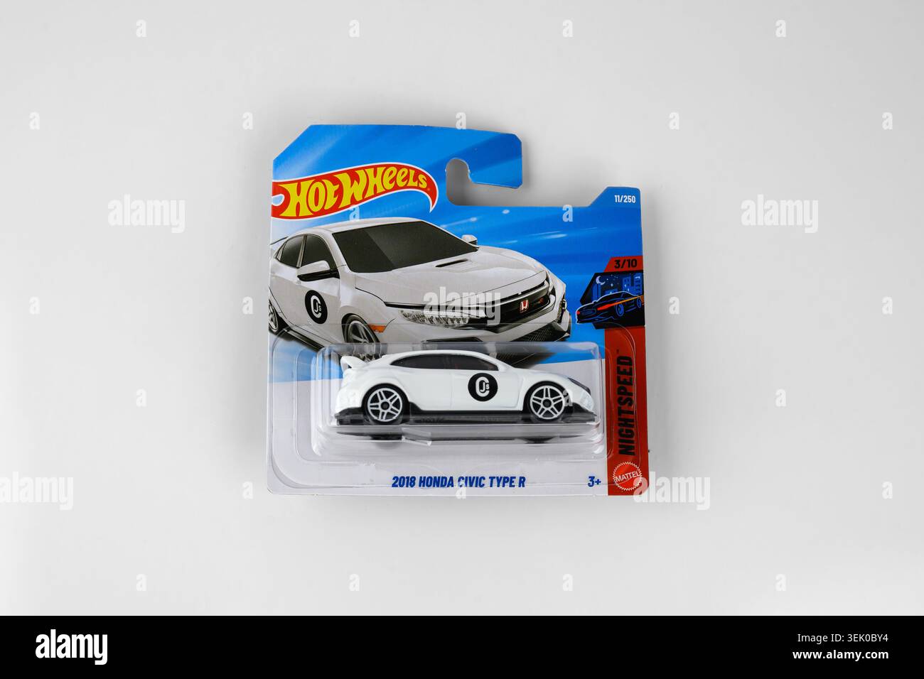 Hot Wheels 2018 Honda Civic Type R in Box – Wales, Großbritannien – 07. Februar 2026 Stockfoto