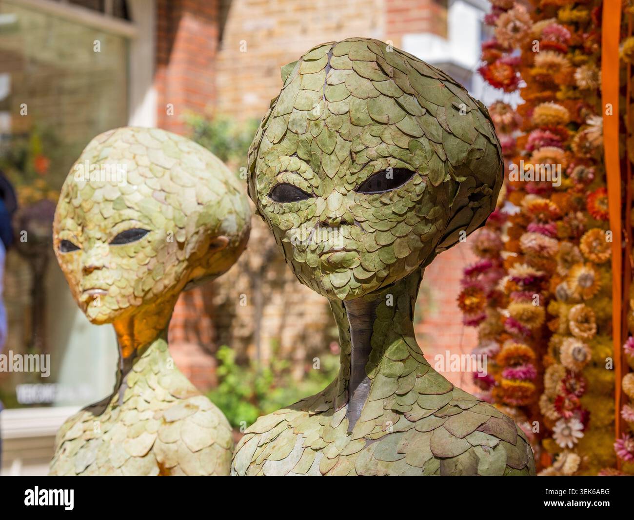 Flower Aliens, Chelsea In Bloom, Chelsea, London, England, UK. Stockfoto