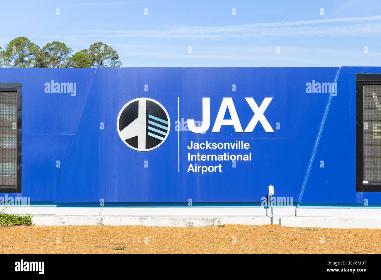 Der Jacksonville International Airport, JAX, befindet sich im Duval County und wird von der Jacksonville Aviation Authority betrieben. Stockfoto