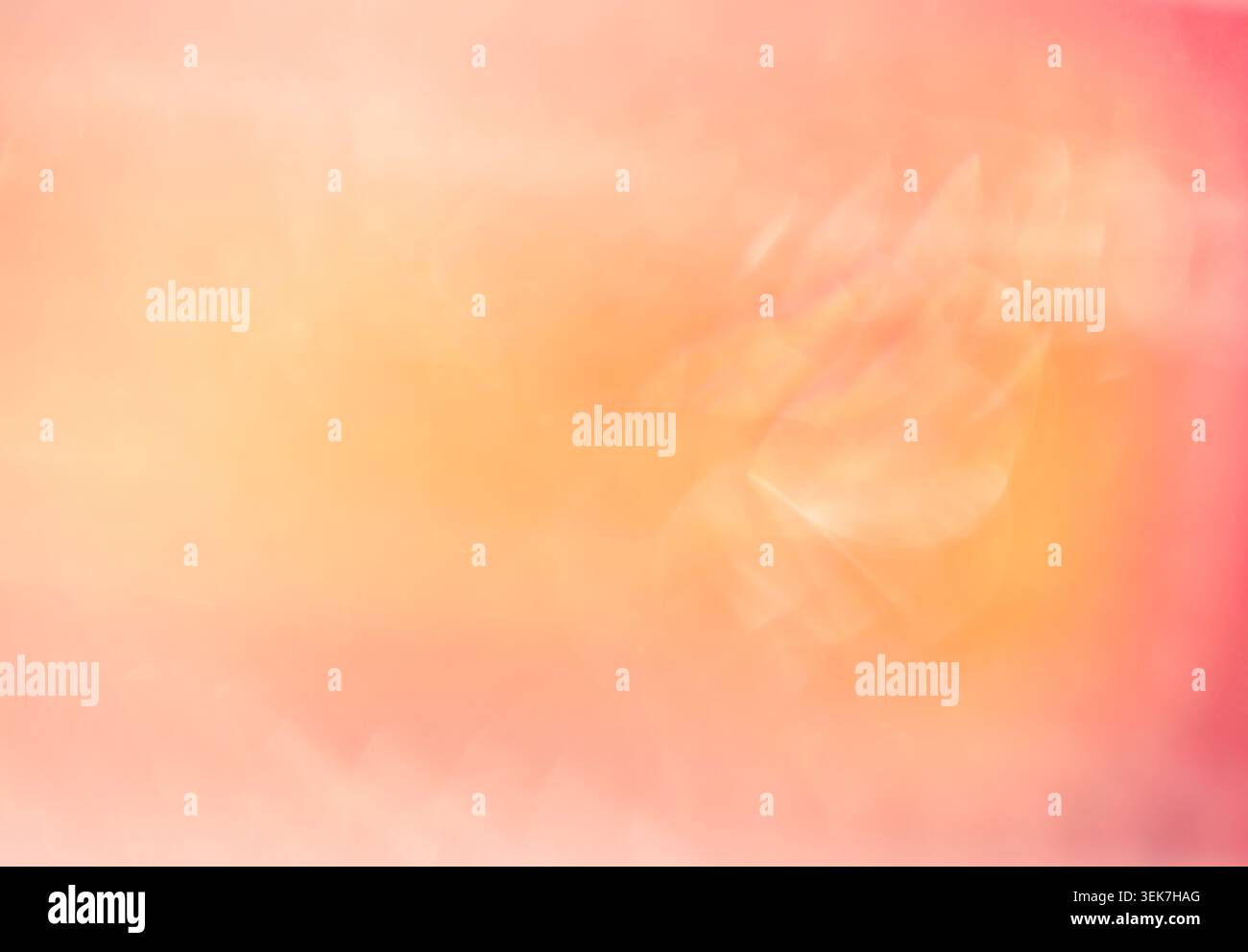 Abstrakter weicher orange und rosa Pastellheller Texturhintergrund für traumhaftes künstlerisches Design Stockfoto