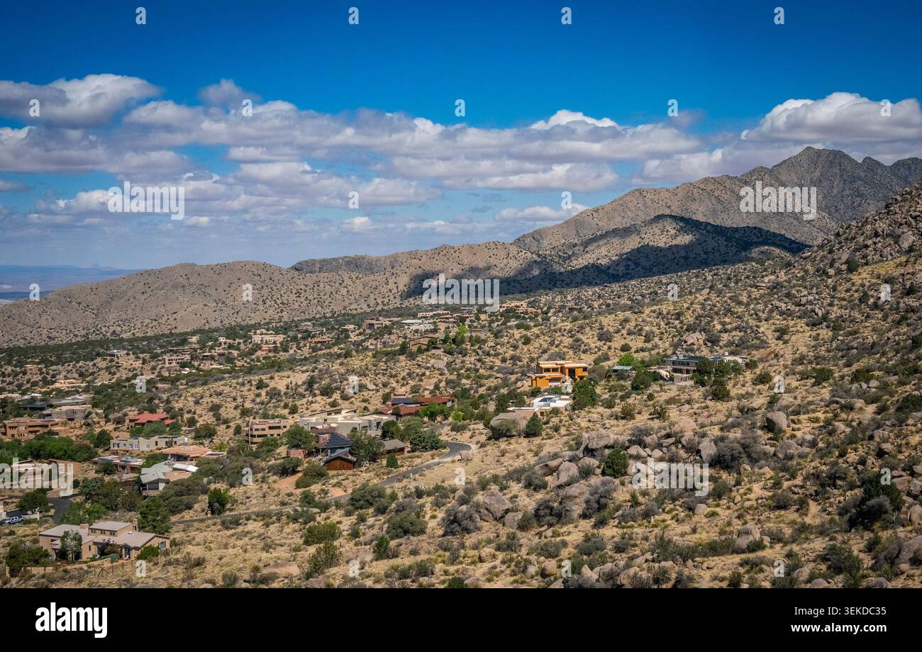 Blick von der Sandia Peak Tramway in Albuquerque New Mexico USA Stockfoto