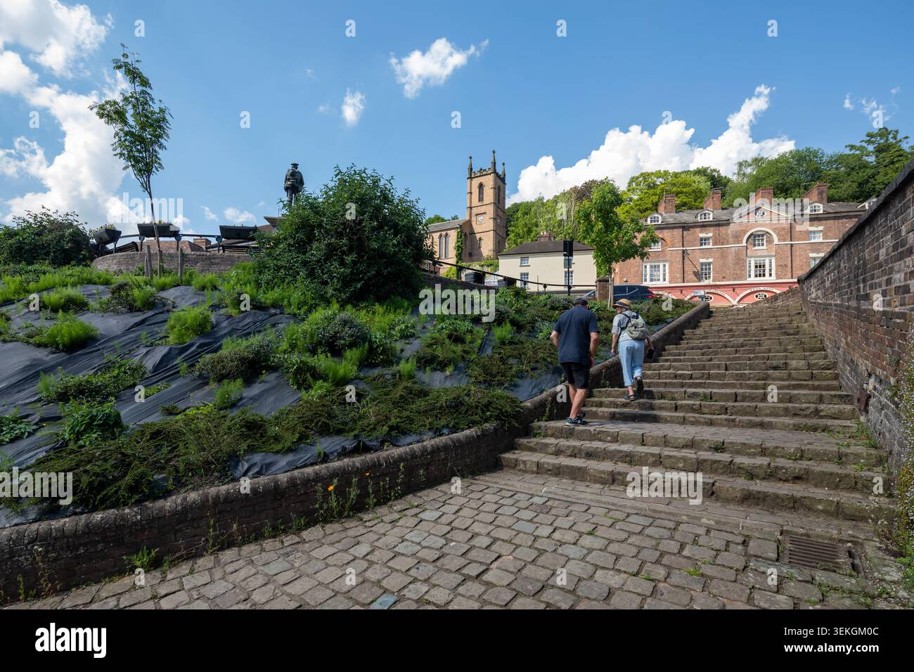 Ironbridge in Telford, Shropshire. Stockfoto