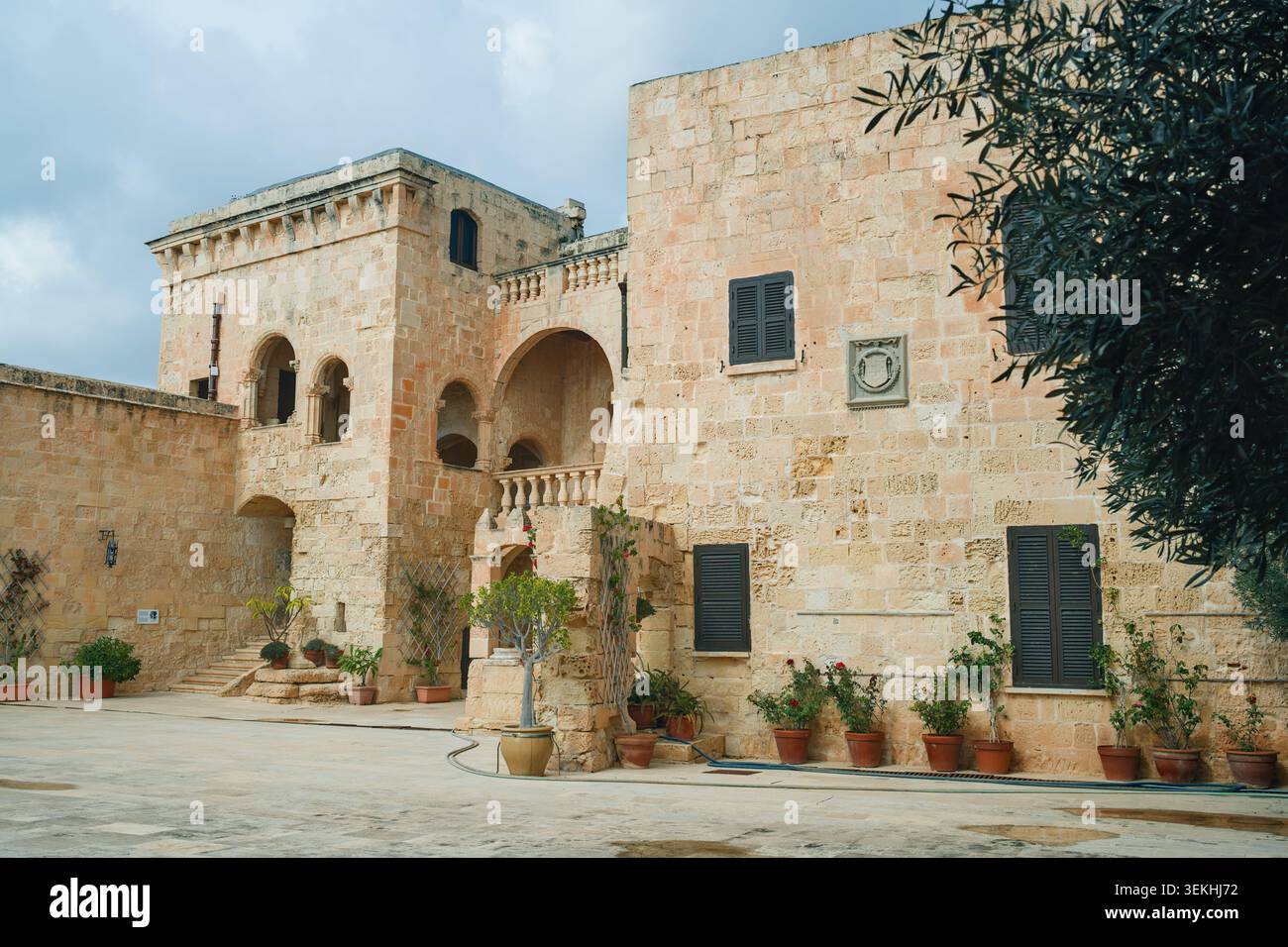 Magisterpalast in Fort St. Angelo, Birgu, Malta Stockfoto