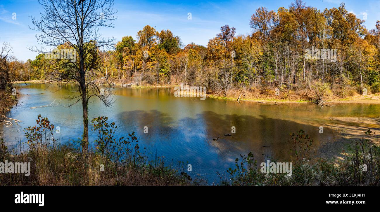 Panorama-Herbstszene Stockfoto