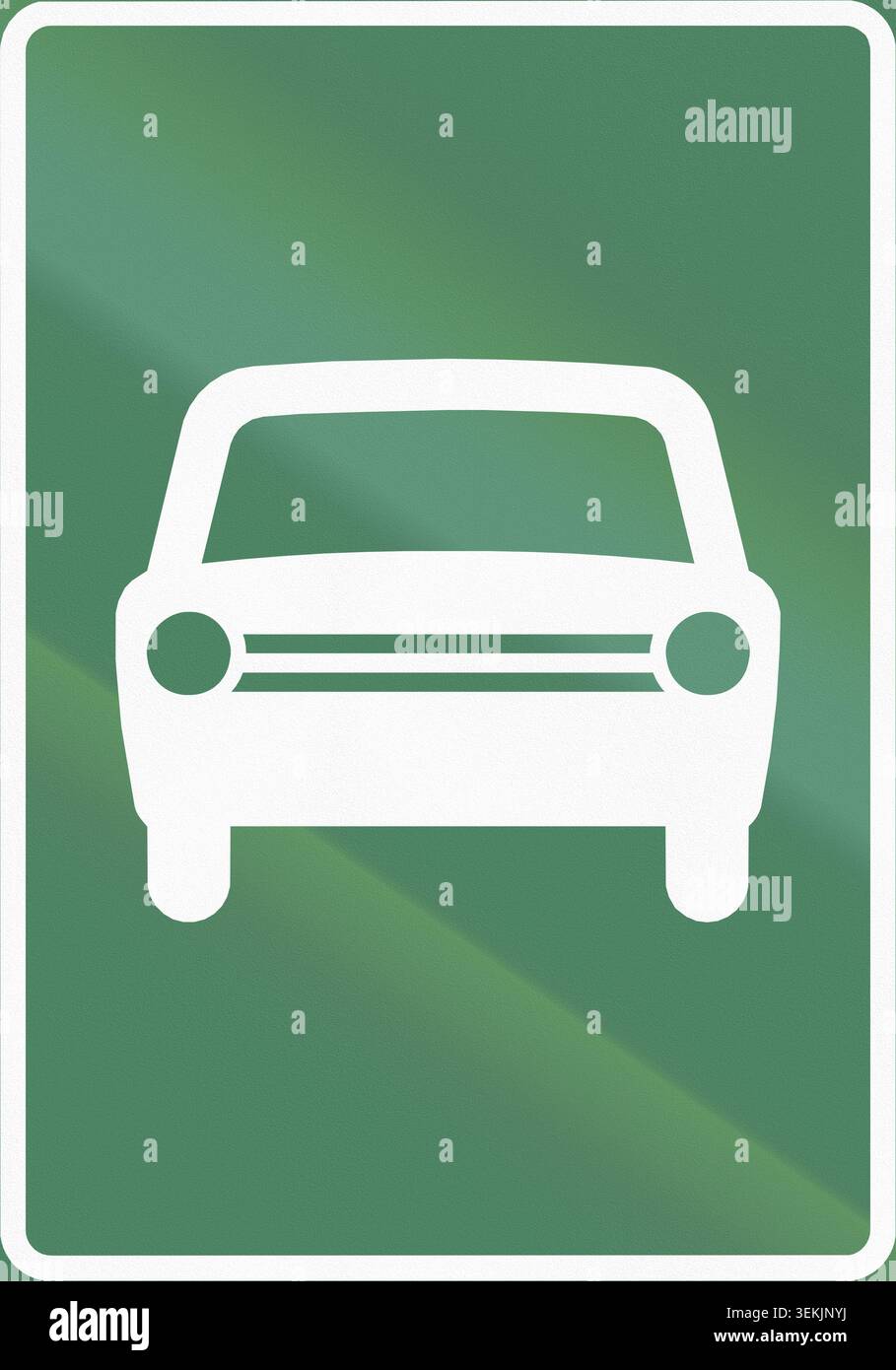 Straßenschild 563 in Finnland - Zufahrtsstraße Stockfoto