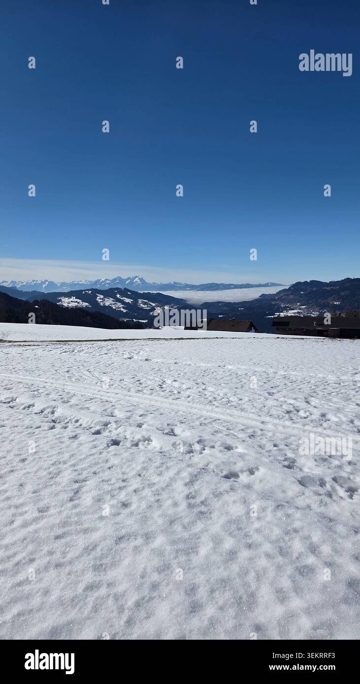Naturbilder aus den Alpen - Smartphone-aufgenommenes Stockfoto