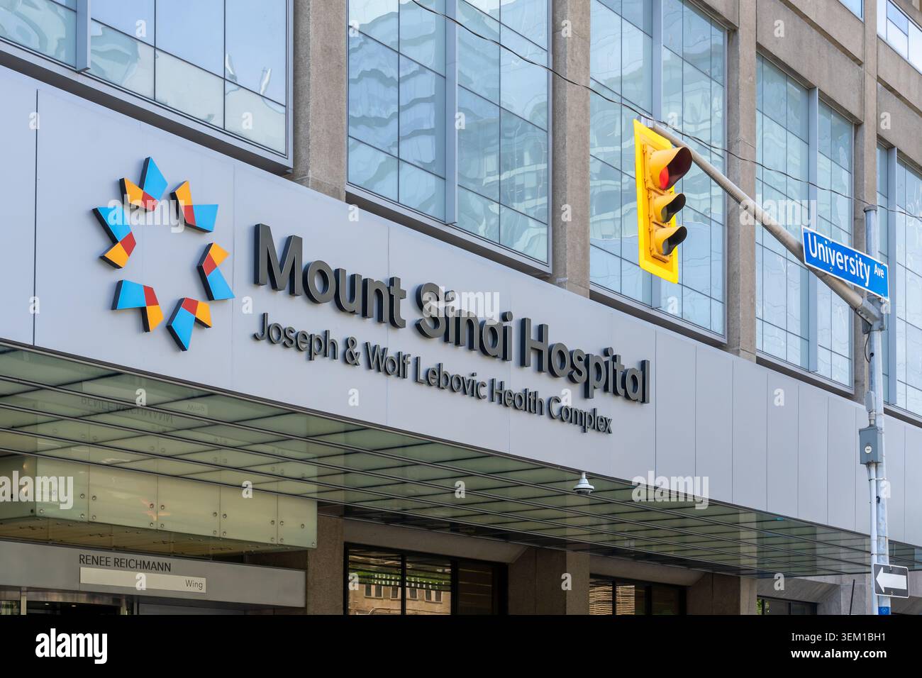 Mount Sinai Hospital Joseph and Wolf Lebovic Health Complex in Toronto, Kanada. Stockfoto