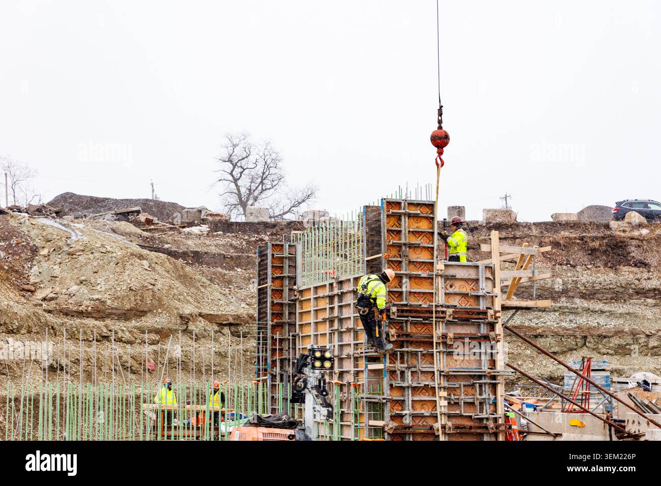 2,2 Milliarden Dollar I-81 Viaduktprojekt im Gange Stockfoto