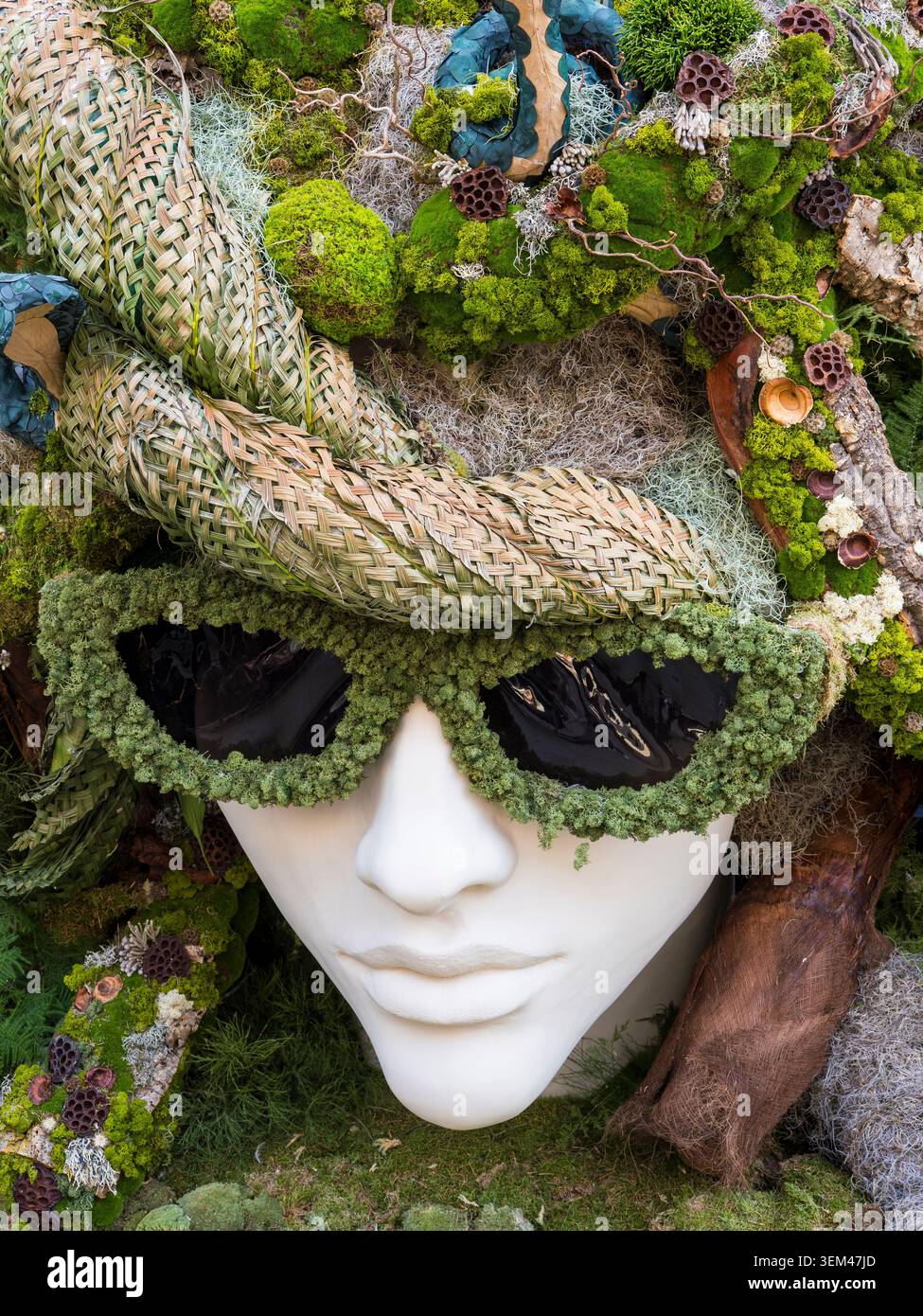 Medusa the Gaze, Chelsea in Bloom, Chelsea, London, Großbritannien. Stockfoto