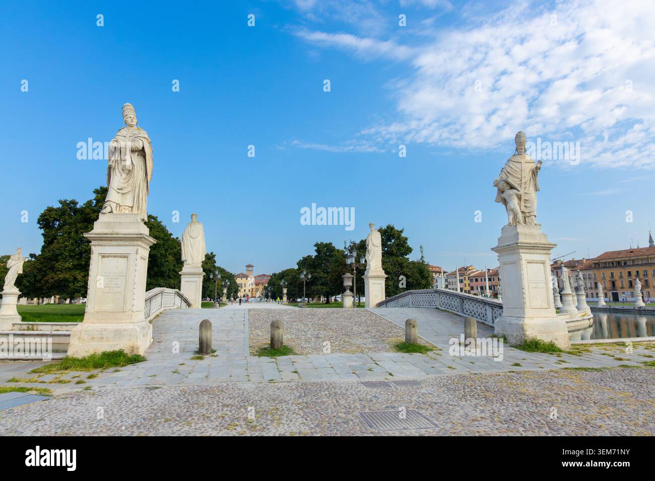 Prato della Valle. Padua, Venetien, Italien. Stockfoto