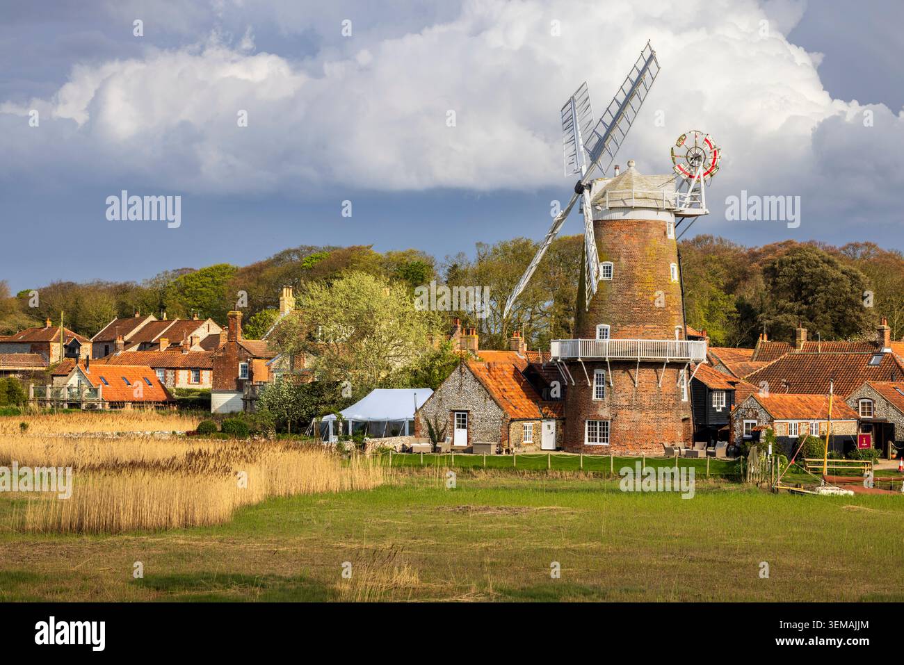Die Windmühle in Cley-Next-the-Sea, North Coast, Norfolk Stockfoto