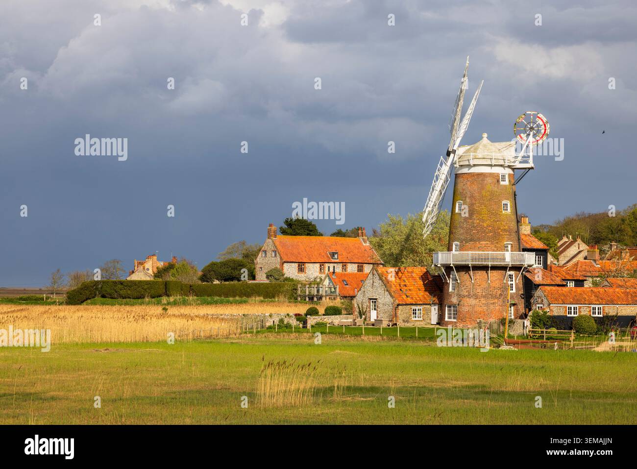 Die Windmühle in Cley-Next-the-Sea, North Coast, Norfolk Stockfoto