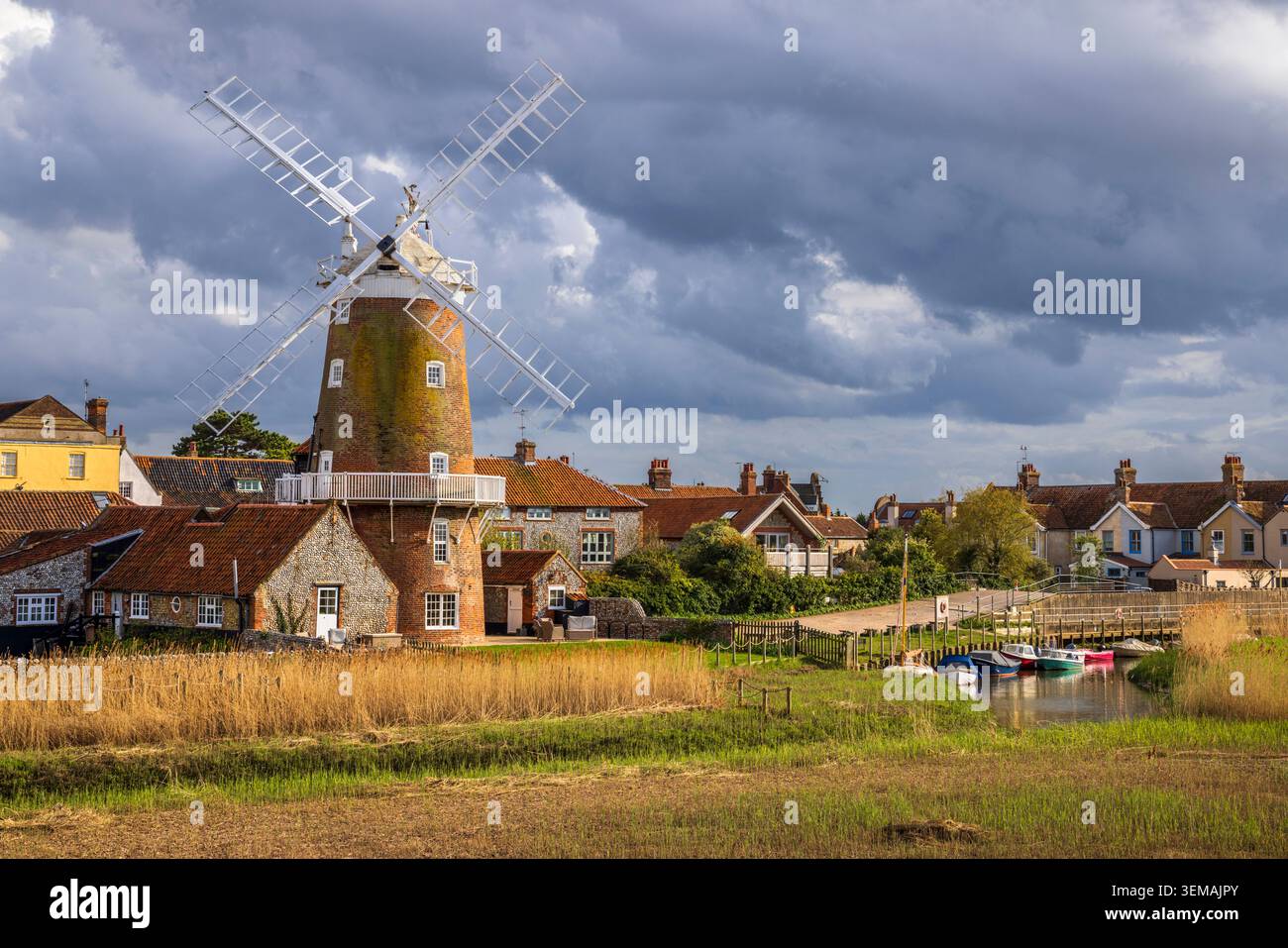 Die Windmühle in Cley-Next-the-Sea, North Coast, Norfolk Stockfoto