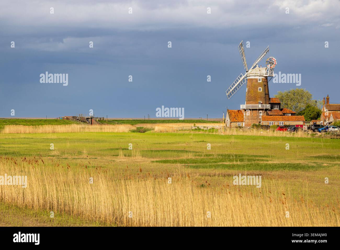 Die Windmühle in Cley-Next-the-Sea, North Coast, Norfolk Stockfoto