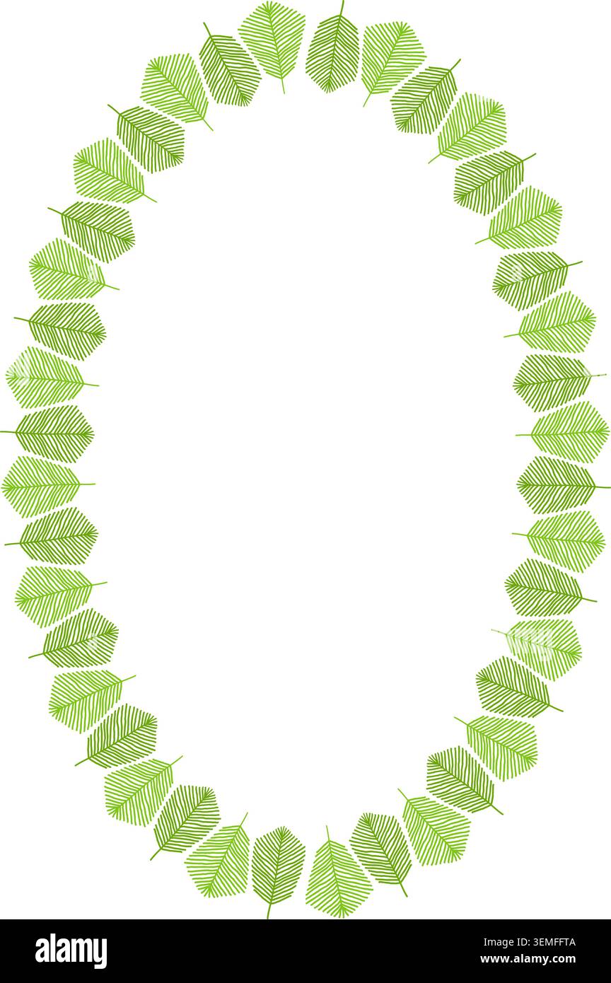Herbstlicher botanischer Ovalrahmenkranz auf weißem Hintergrund. Babydusche Stock Vektor